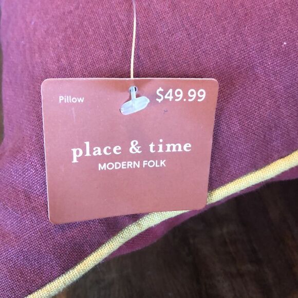 Place & Time Fall in Love throw pillow 18 x 18” - Picture 3 of 6